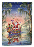 Cajun Santa Claus in the Bayou Christmas Parade Christmas Garden Flag Mailbox Decorative Yard Banner Outside Patio Artwork for Flower Beds, Garden Size, Multicolor