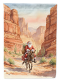 Santa Claus in the Desert Canyon Christmas Garden Flag Mailbox Decorative Yard Banner Outside Patio Artwork for Flower Beds, Garden Size, Multicolor