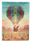 Santa Claus with a Hot-Air Balloon Christmas Garden Flag Mailbox Decorative Yard Banner Outside Patio Artwork for Flower Beds, Garden Size, Multicolor