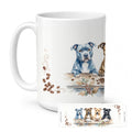 American Staffordshire Terriers Morning Coffee Ceramic Coffee Mug 15 oz Decorative Large C Handle Mug Cup for Tea, Cocoa Hot Chocolate