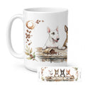 Bull Terriers Morning Coffee Ceramic Coffee Mug 15 oz Decorative Large C Handle Mug Cup for Tea, Cocoa Hot Chocolate
