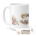 Shih Tzus Morning Coffee Ceramic Coffee Mug 15 oz Decorative Large C Handle Mug Cup for Tea, Cocoa Hot Chocolate