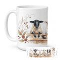 Sheep Morning Coffee Ceramic Coffee Mug 15 oz Decorative Large C Handle Mug Cup for Tea, Cocoa Hot Chocolate