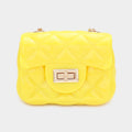 Quilted Jelly Mini Micro Crossbody Bag