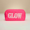 GLOW Message Patch Embroidered Pouch Bag / Organizer