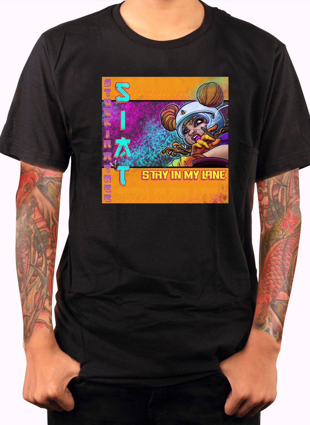 Stay In My Lane Pop Art T-Shirt