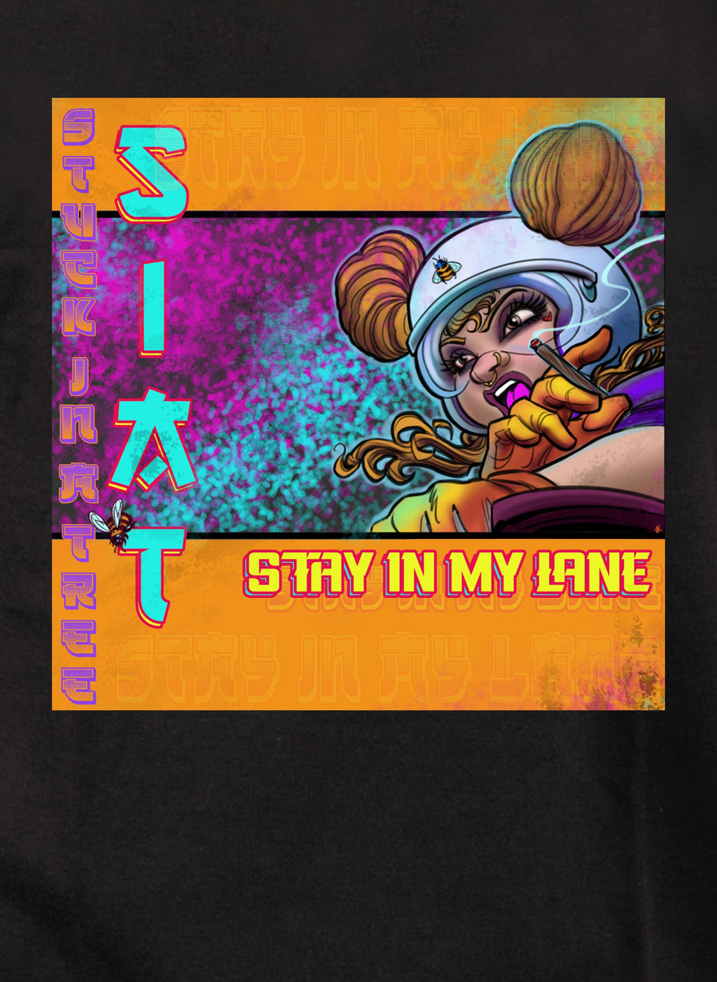 Stay In My Lane Pop Art T-Shirt