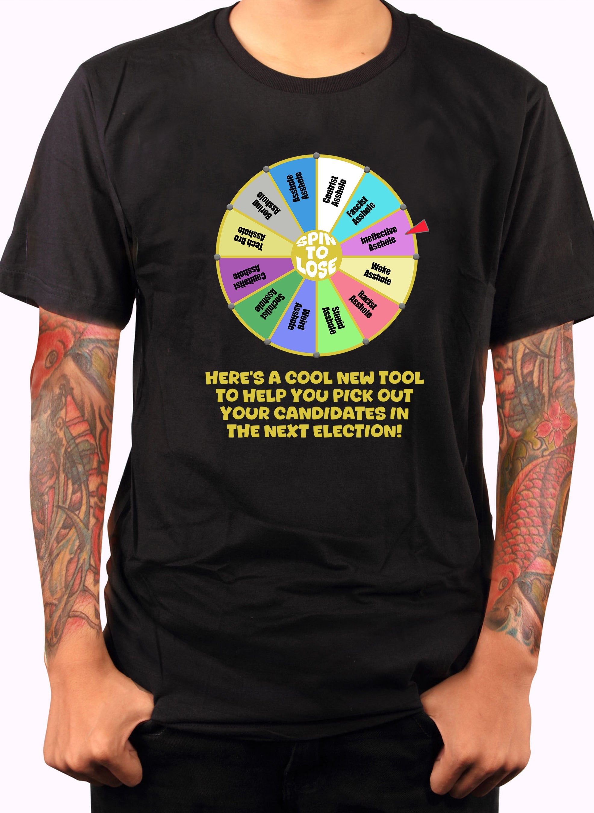 Election Spin to Lose T-Shirt