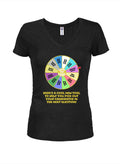 Election Spin to Lose Juniors V Neck T-Shirt