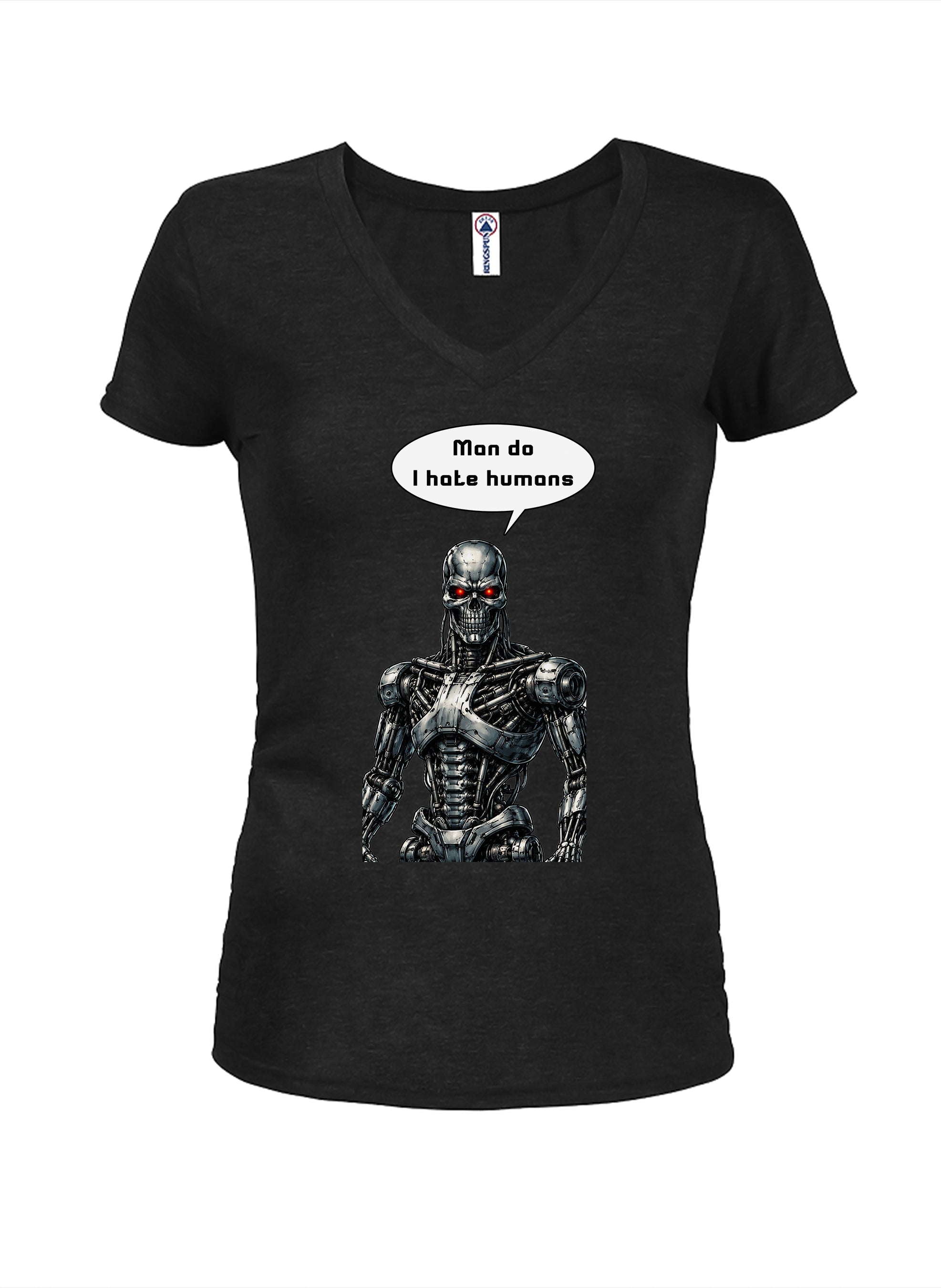 Man do I hate humans Juniors V Neck T-Shirt