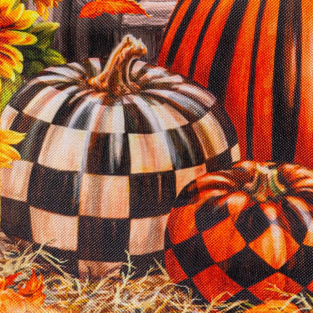 Fall Harvest Pumpkins Autumn Garden Flag 2 Sided