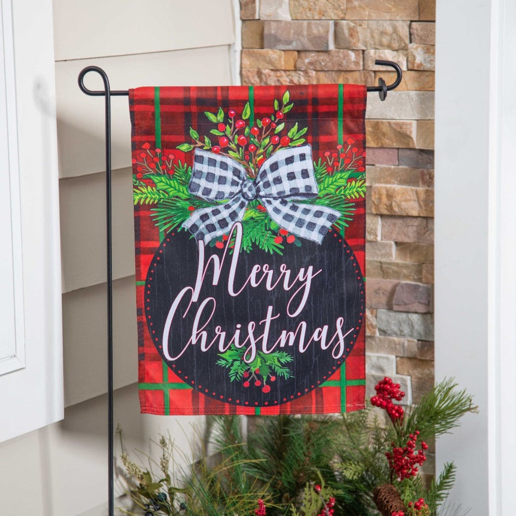 Farmhouse Ornament Christmas Garden Flag 2 Sided