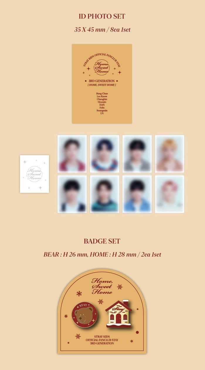 Stray Kids 3rd Fan Club Kit Full Set (Including Skz Replay) - Open Box