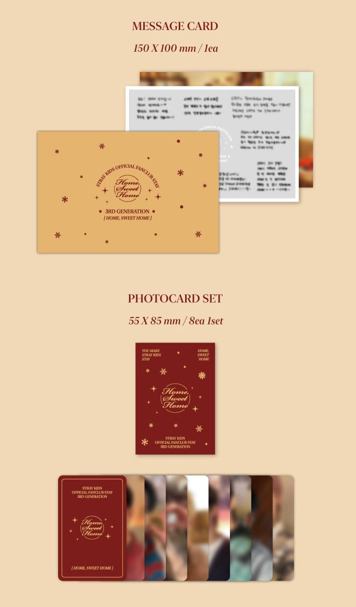 Stray Kids 3rd Fan Club Kit Full Set (Including Skz Replay) - Open Box