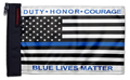 Blue Lives Matter 12"x18" Forever Wave Flag for Jeep Wrangler CJ-7 and CJ-8 1976-1986