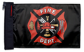Fire Department 12"x18" Forever Wave Flag for Jeep Wrangler YJ 1986-1995