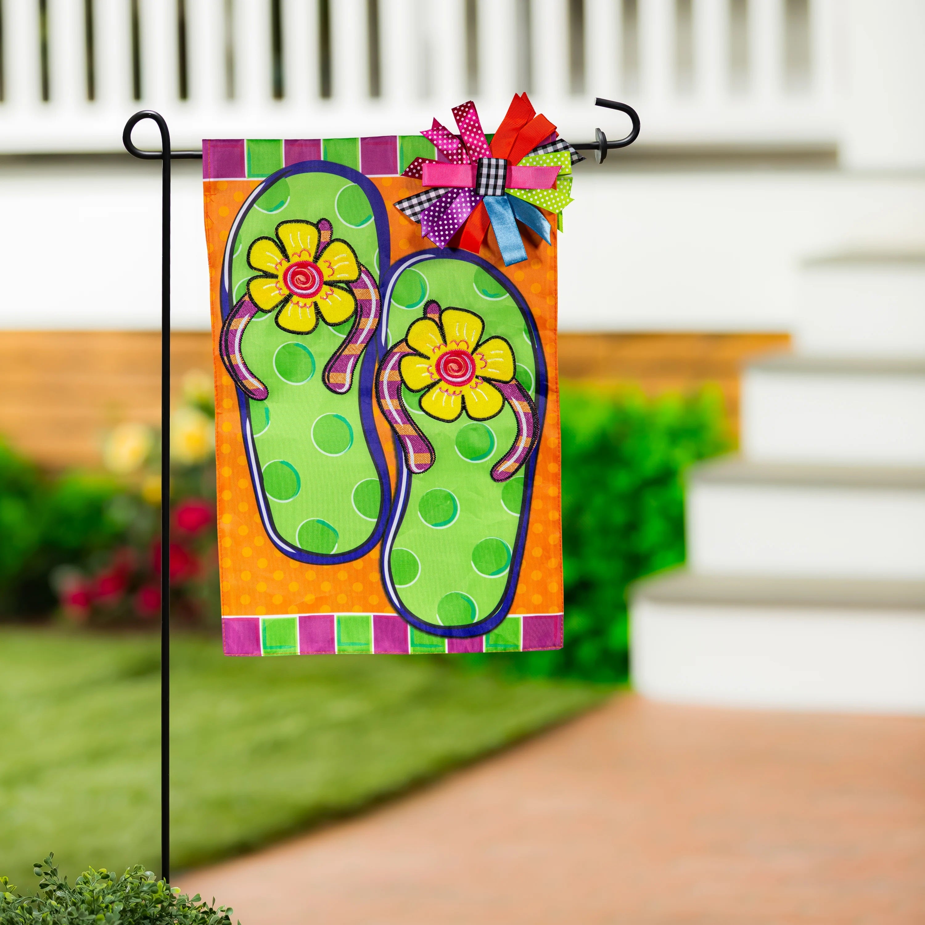 Flip Flop 2 Sided Summer Garden Flag