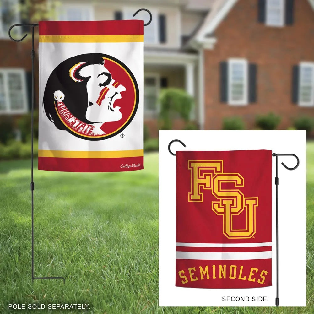 Florida State Garden Flag 2 Sided Seminoles Vintage Classic Logo