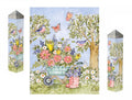Flower Cart Art Peace Pole 20 Inches Tall Susan Winget