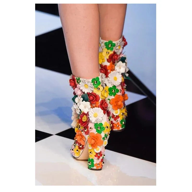Flower Crystal Boots