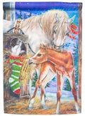 Foals First Christmas Garden Flag 2 Sided
