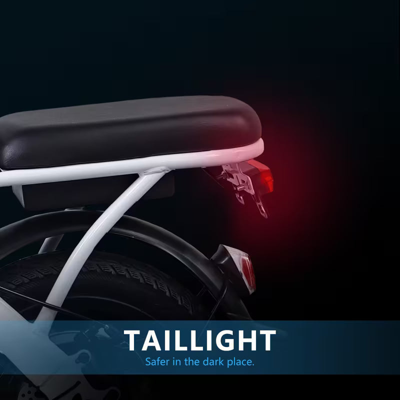 Folding Electric Bike, Fast Speed Powerful Motor, Commuter-Friendly Light Weight, Long-Lasting Battery, 14-Inch Tires