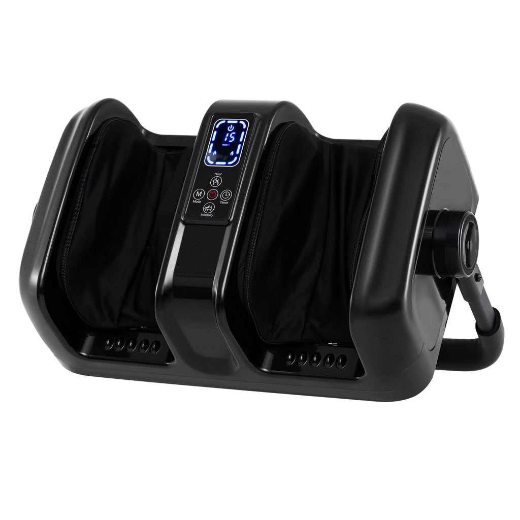 Foot and Calf Massager with Heat Shiatsu Deep Kneading Rolling Smart Electric Leg Massager