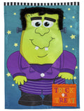 Franken Monster Friend Halloween Garden Flag 2 Sided Applique