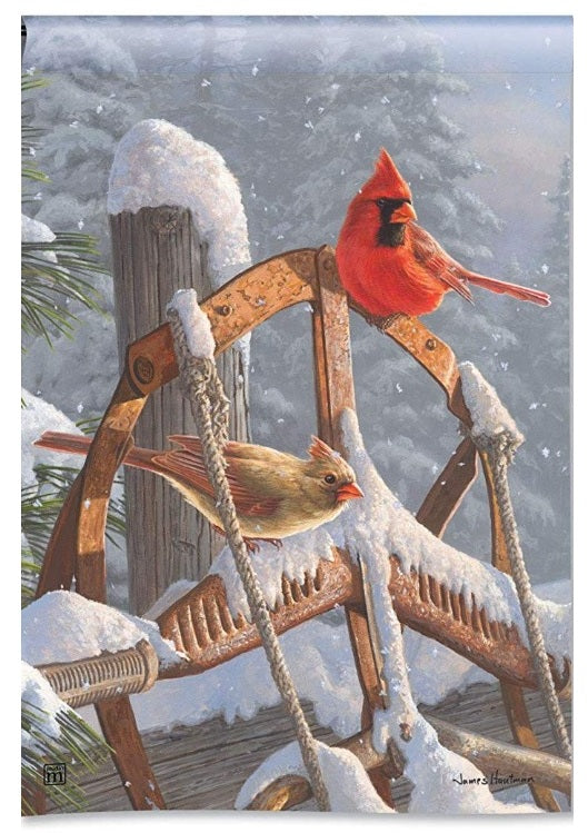 Fresh Snow Garden Flag
