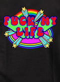 Fuck My Life Stars and Rainbow T-Shirt