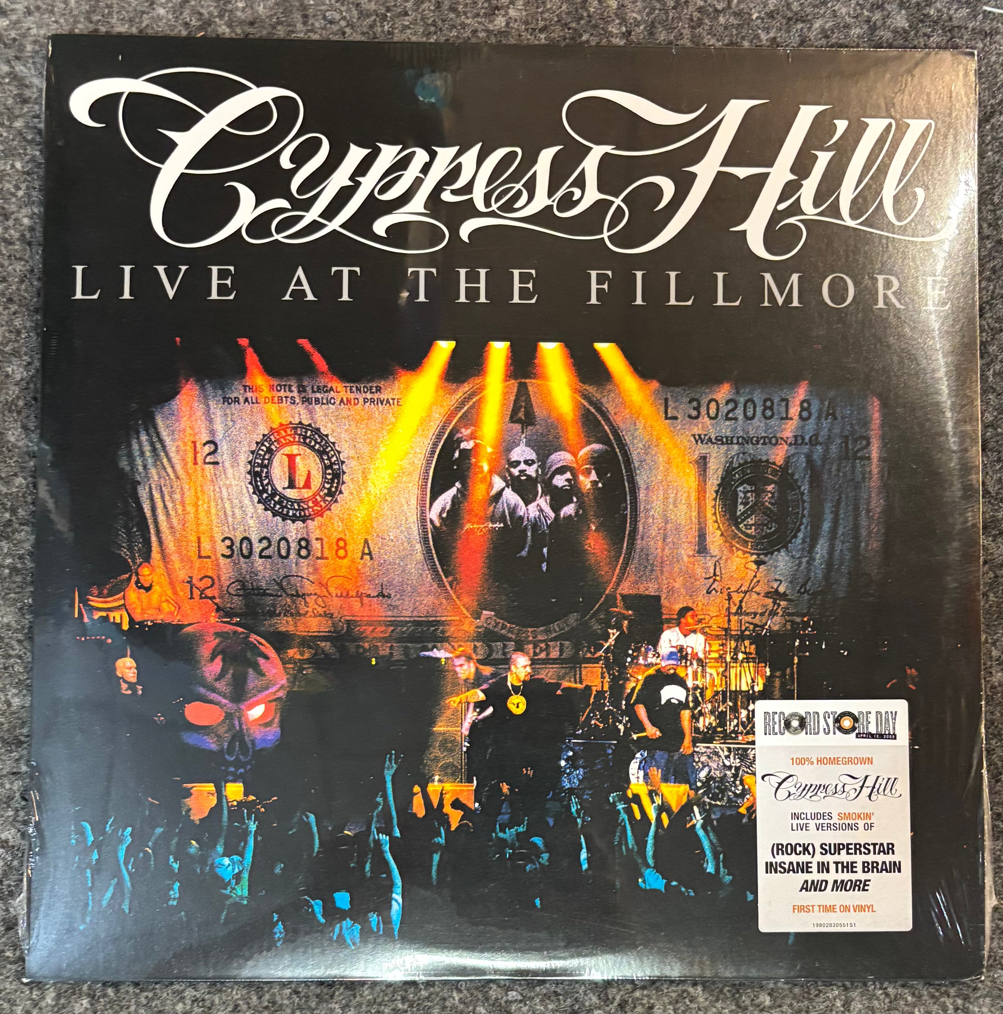 CYPRESS HILL - LIVE AT THE FILLMORE 2x Vinyl LP Record