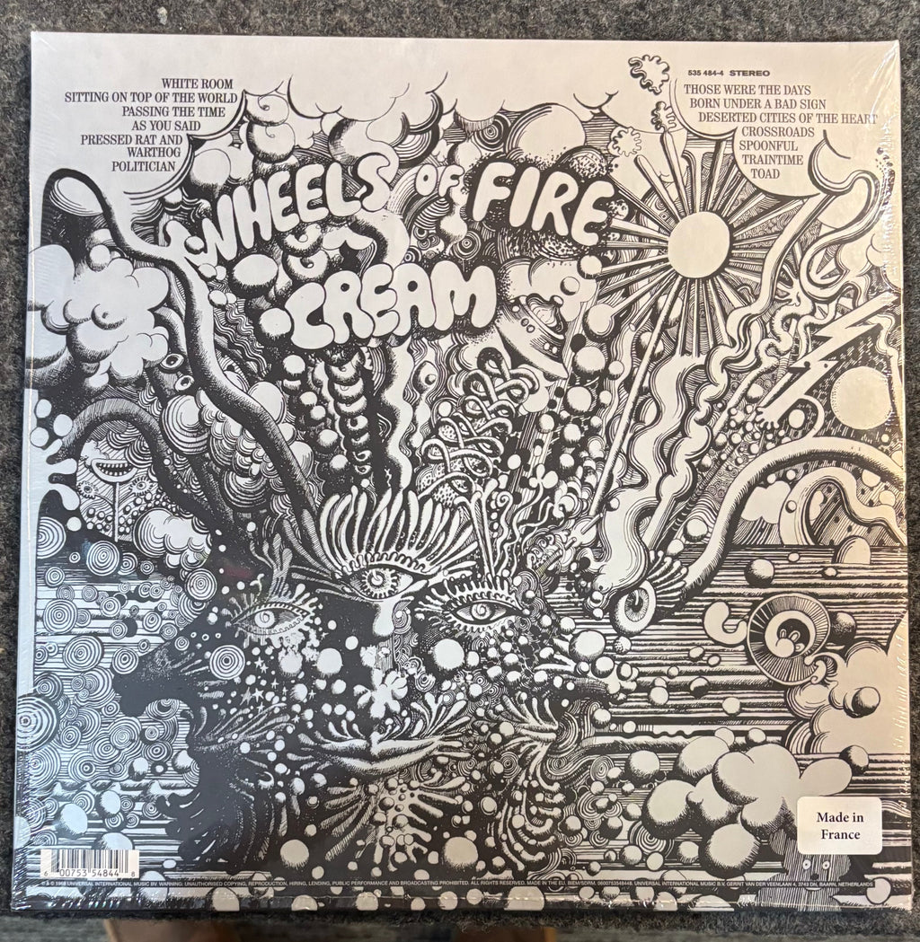 Cream - Wheels Of Fire 2x Vinyl LP Record + MP3 Code