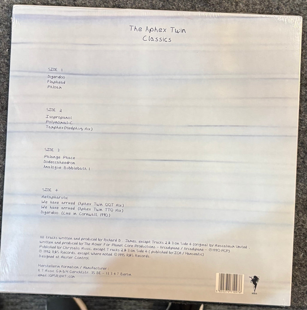 APHEX TWIN – CLASSICS Vinyl LP Record