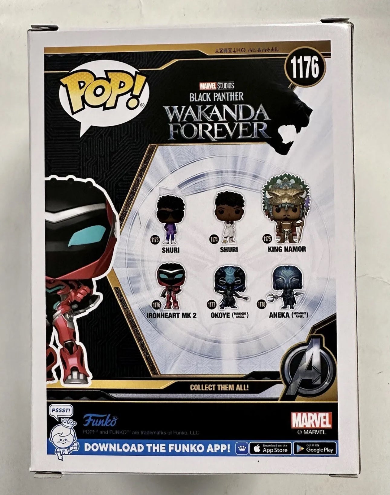 Funko Pop! Marvel Ironheart MK2 #1176 Black Panther Wakanda Forever 2022