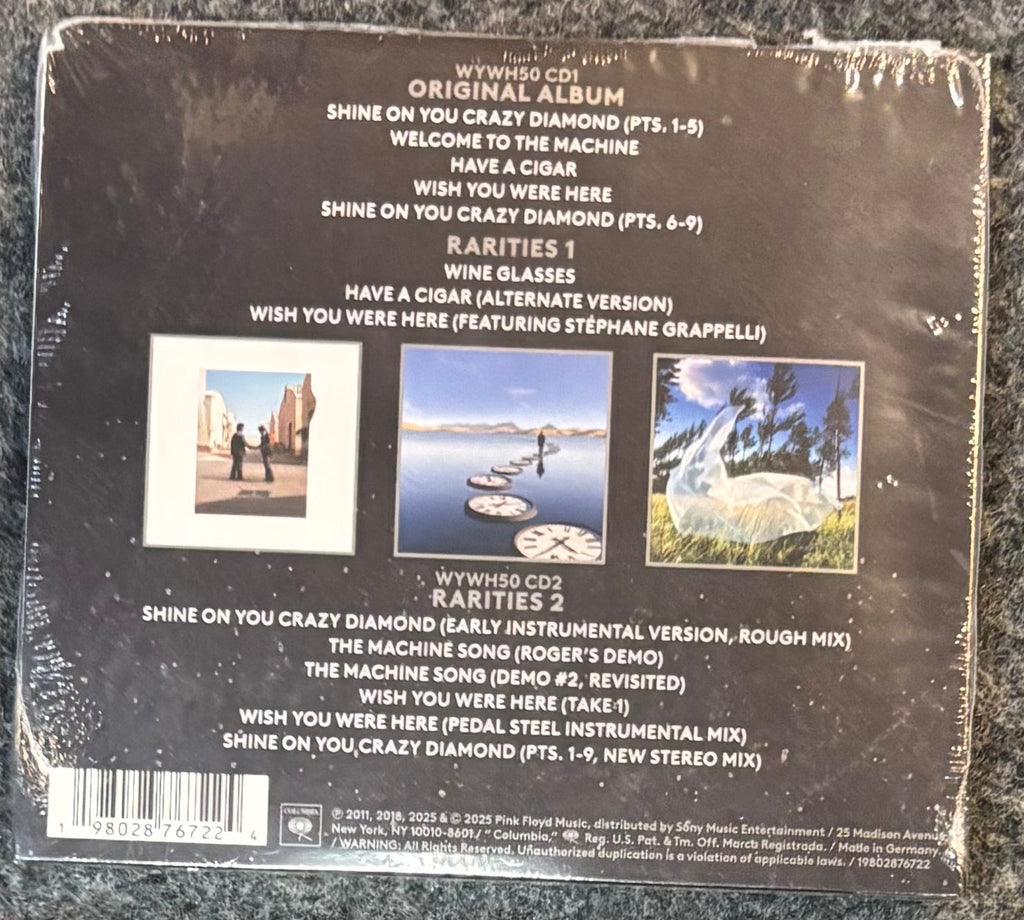 PINK FLOYD - WISH YOU WERE HERE (50TH ANNIVERSARY) 2x CD