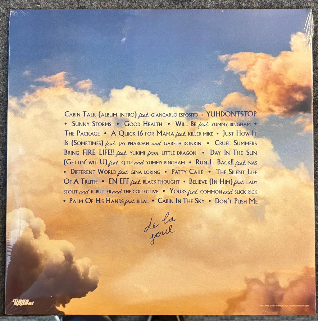 DE LA SOUL - CABIN IN THE SKY (OPAQUE SKY BLUE) 2x Vinyl LP Record