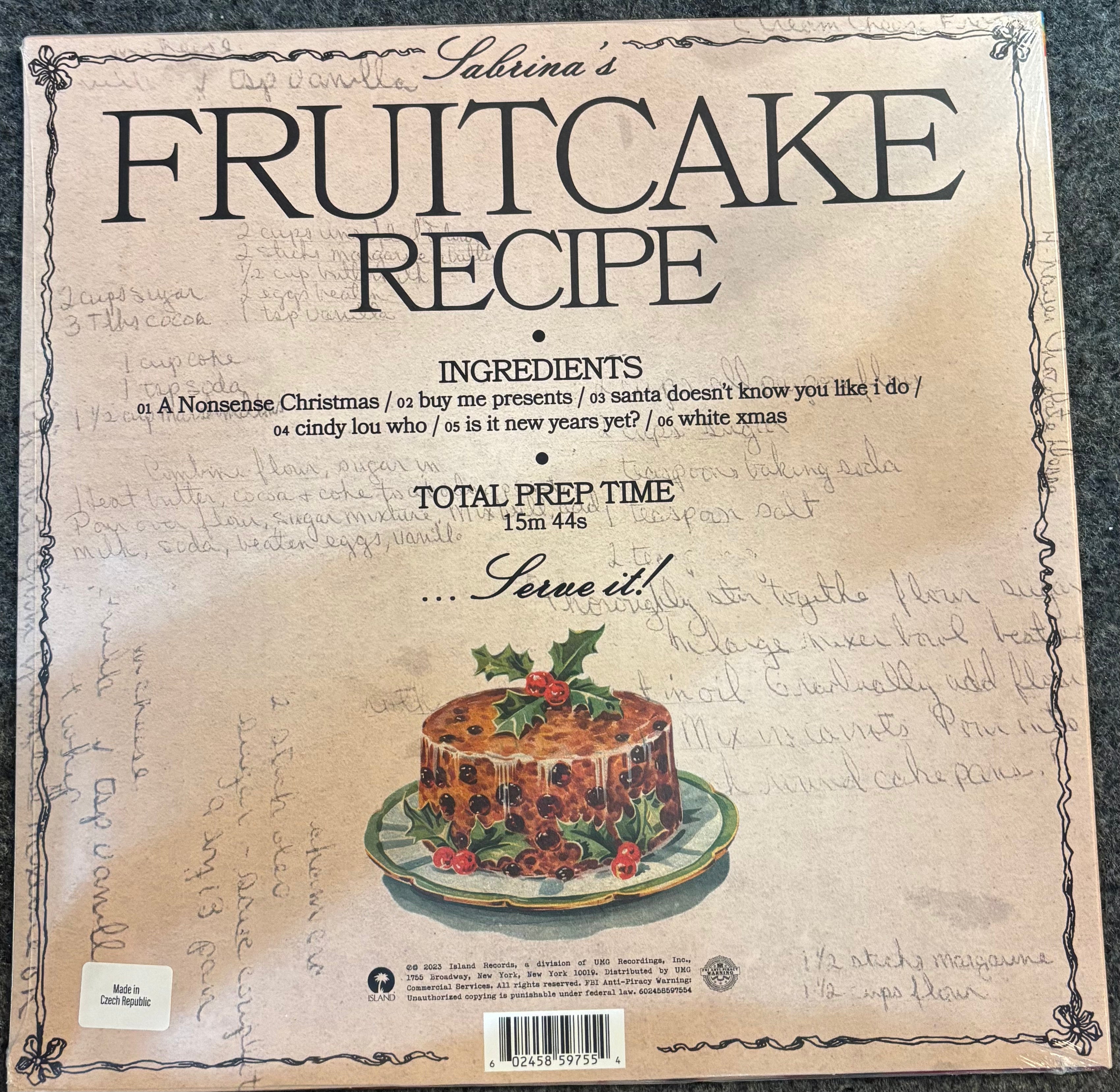 CARPENTER, SABRINA – FRUITCAKE (OLIVE GREEN VINYL) Vinyl Maxi (12") LP Record