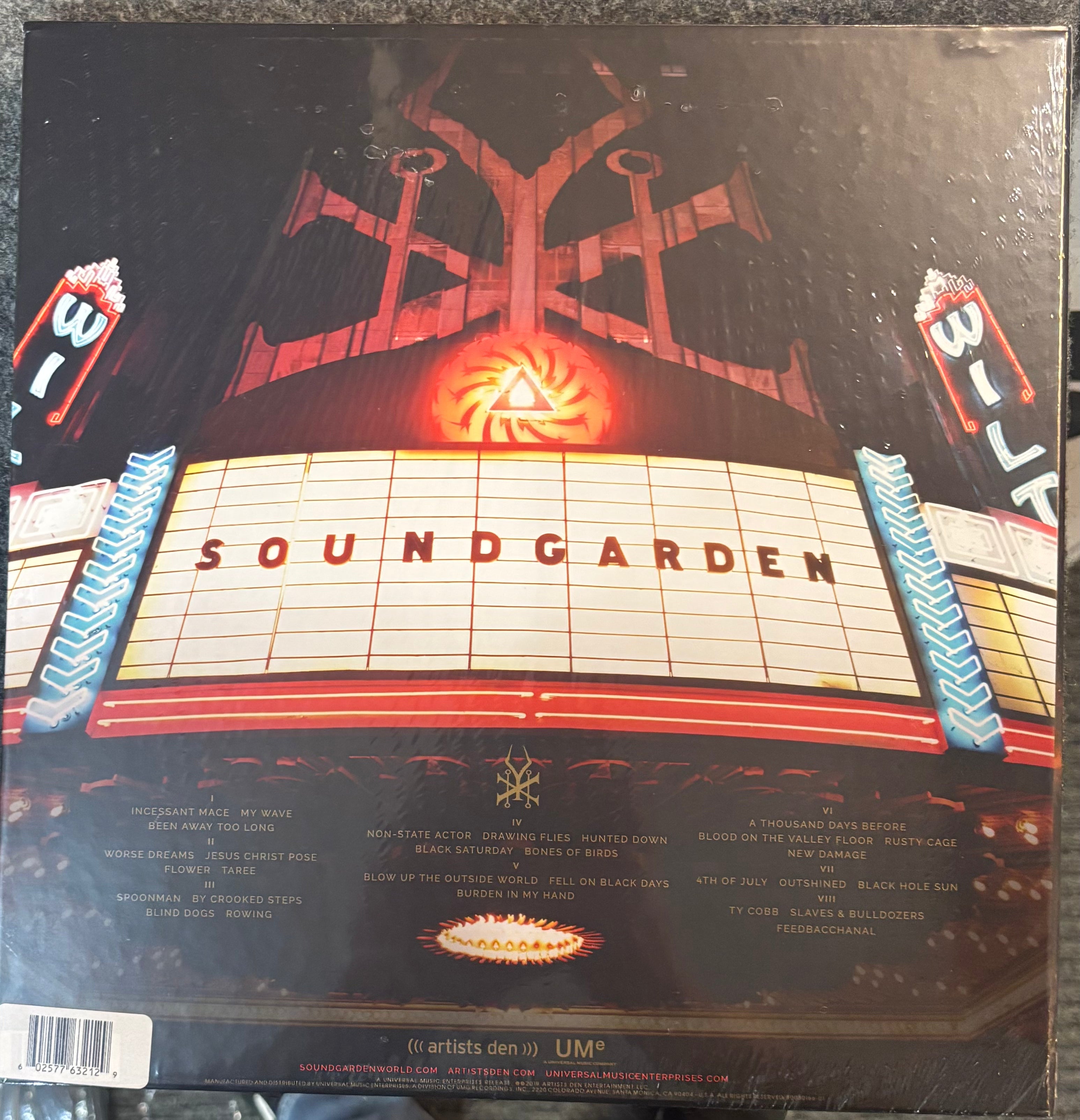 SOUNDGARDEN - Live From The Artists Den 4x Vinyl LP Record