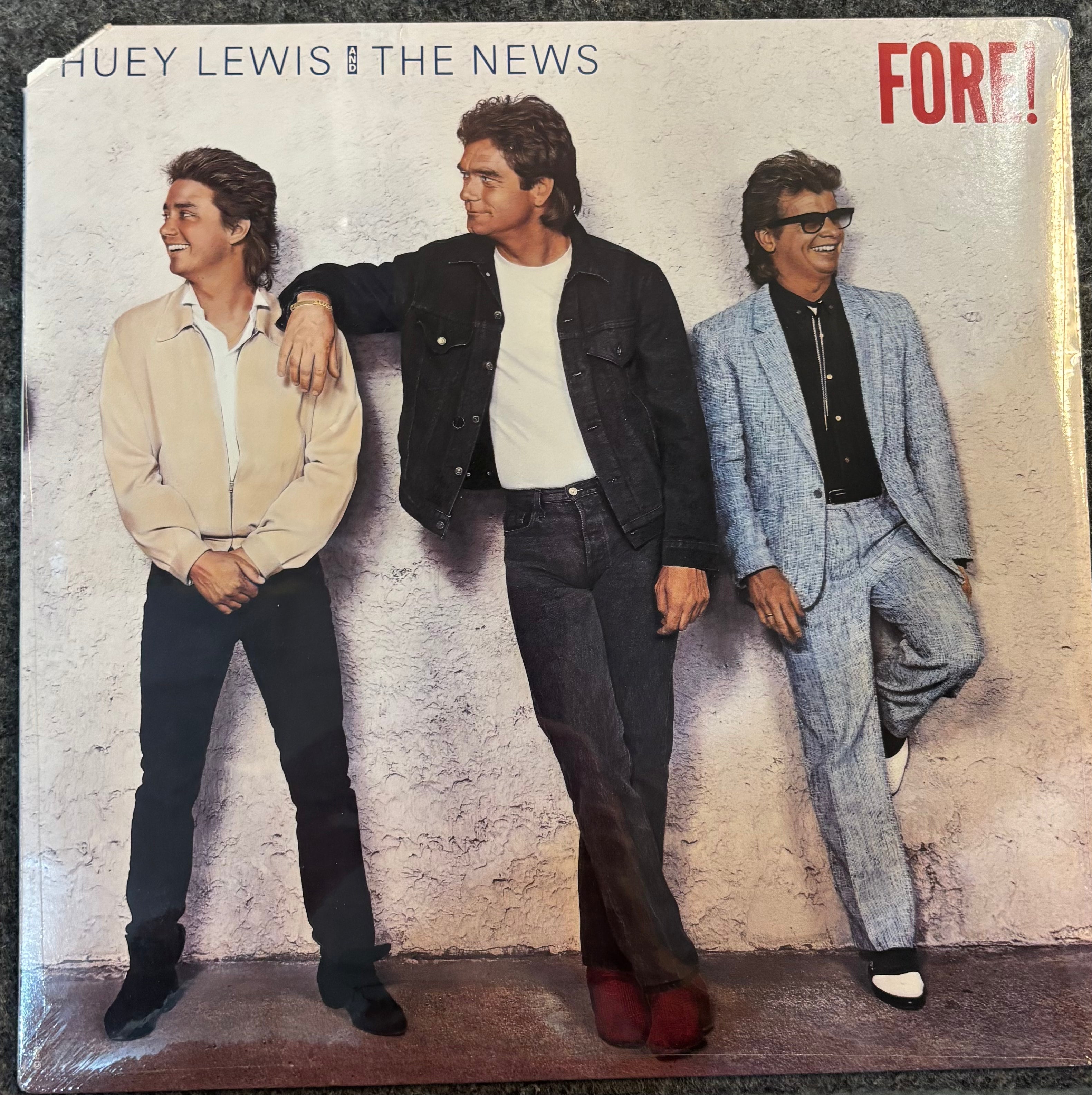 HUEY LEWIS & THE NEWS - Fore! [CUTOUT] Vinyl LP Record