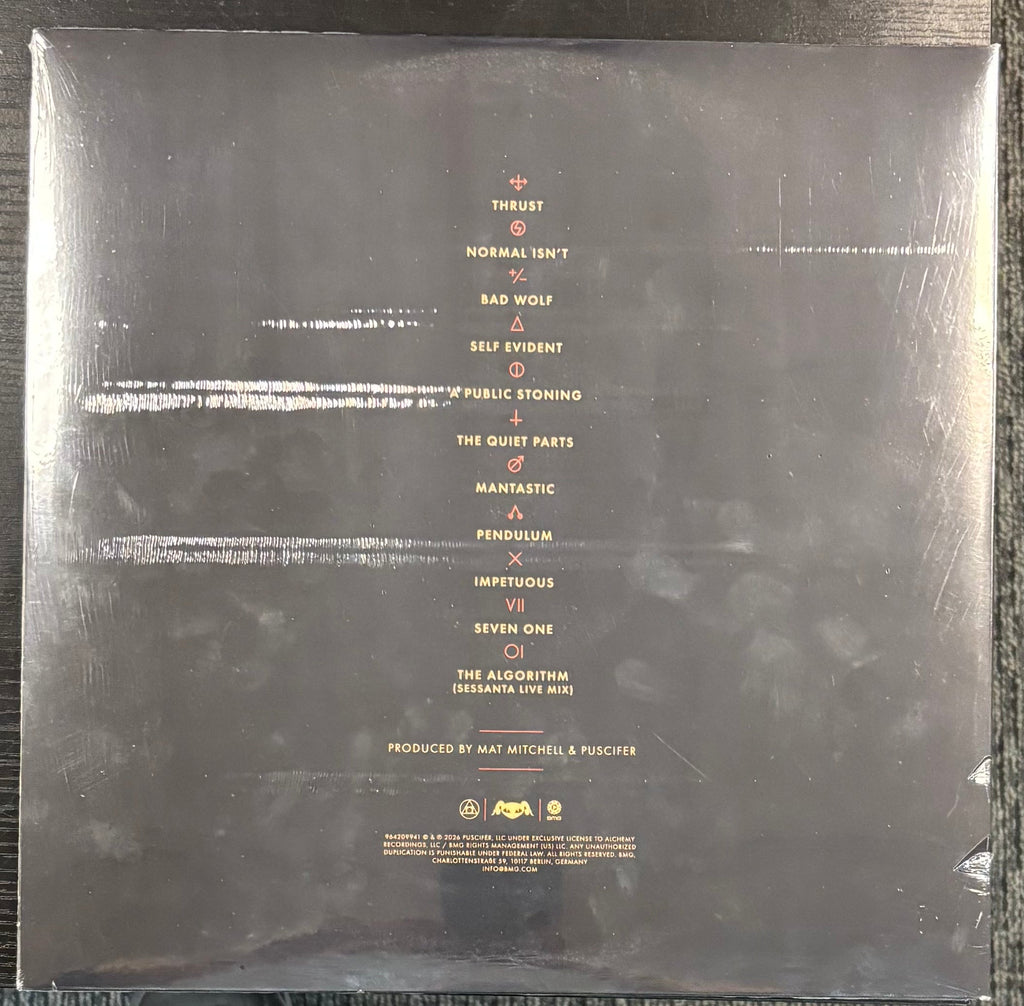 PUSCIFER ‎– NORMAL ISN'T (INDIE) [ORANGE SWIRL] 2x Vinyl LP Record