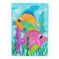 Funky Tropical Fish 2 Sided Garden Flag