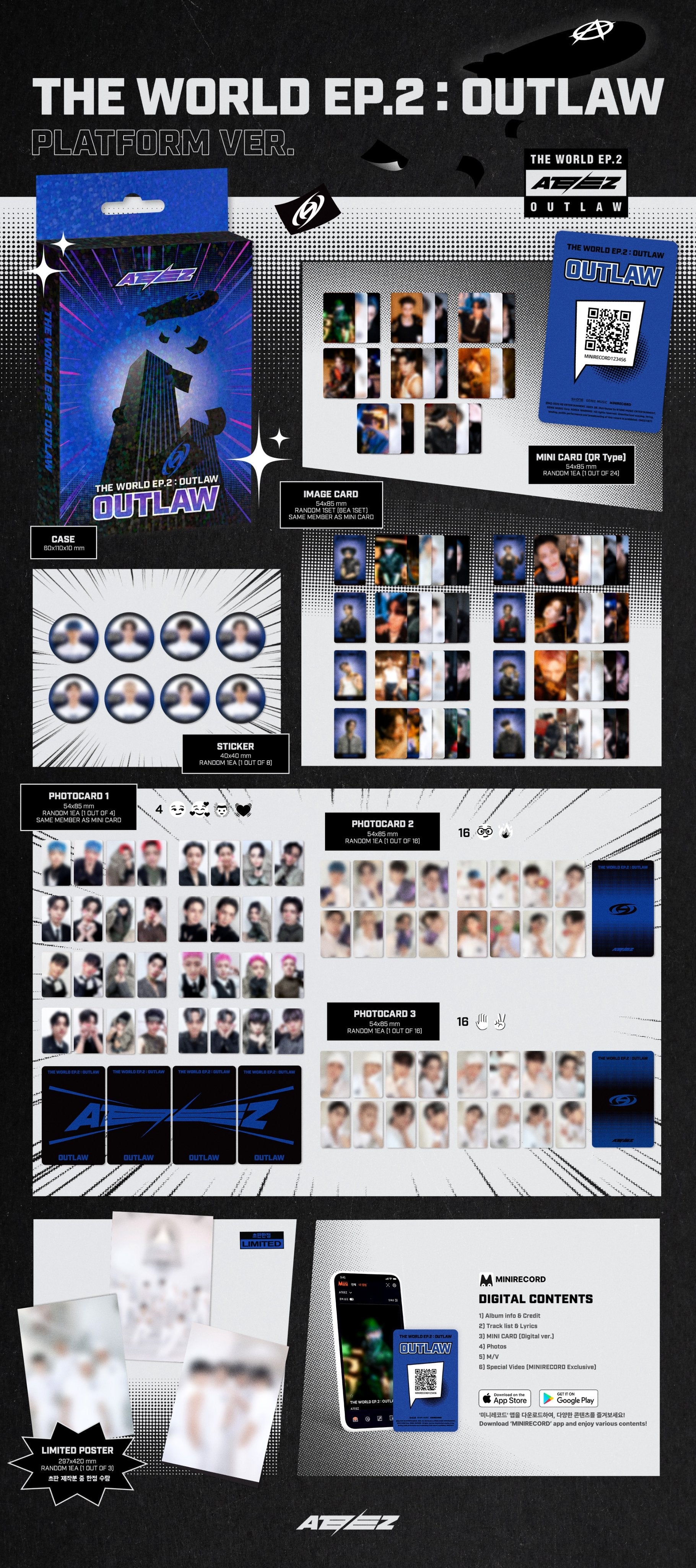 ATEEZ 9th Mini Album - The World Ep.2 : Outlaw (Platform Version)
