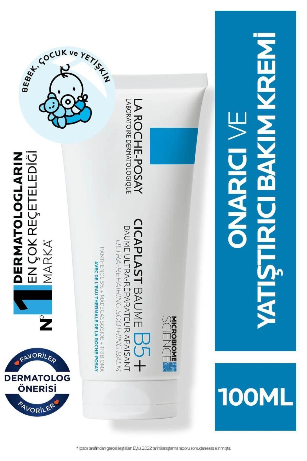 La Roche-Posay Cicaplast Baume B5: Soothing Repair Balm for Dry, Irritated & Sensitive Skin | Fragrance-Free, B5 & Madecassoside Cream | 100ml