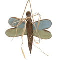 Hanging Wood Teal & Green Dragonfly