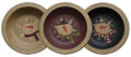 Snowman Snowflake Bowl 3 Asstd.  (Pack of 4)
