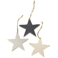 3/Set Large Wooden Star Ornaments (Pack of 4)