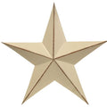 Distressed White Barn Star 18" (Pack of 2)