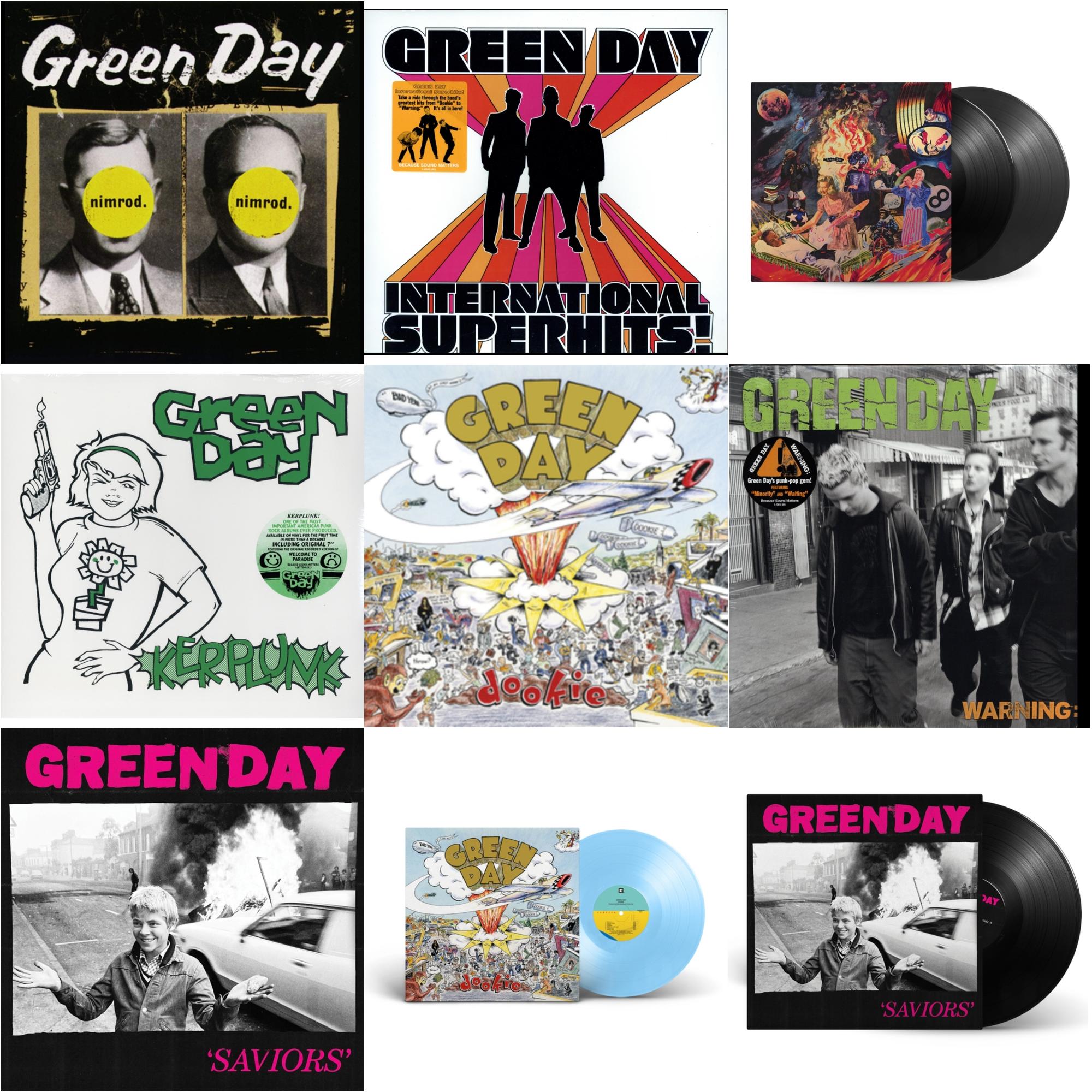 Warning & International Superhits & Dookie (X) (Baby Blue LP Vinyl) & Saviors (180G/Deluxe LP Vinyl) & Saviors & Insomniac (25Th Anniversary/2LP) & Nimrod & Kerplunk (120G/7Inch Single) & Dookie