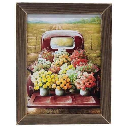 Fresh Picked Print 13x17 Stained Frame