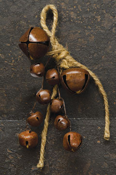 Bells on Jute Cluster  (Pack of 4)